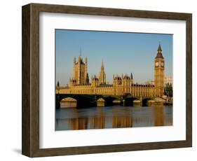 Houses of Parliament and Big Ben, Westminster, London-Charles Bowman-Framed Photographic Print