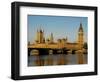 Houses of Parliament and Big Ben, Westminster, London-Charles Bowman-Framed Photographic Print