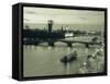 Houses of Parliament and River Thames, London, England, UK-Jon Arnold-Framed Stretched Canvas