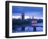 Houses of Parliament and River Thames, London, England, UK-Jon Arnold-Framed Photographic Print