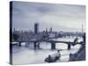 Houses of Parliament and River Thames, London, England, UK-Jon Arnold-Stretched Canvas