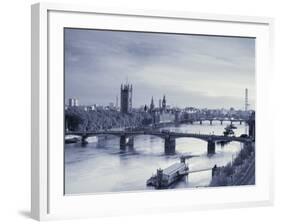 Houses of Parliament and River Thames, London, England, UK-Jon Arnold-Framed Photographic Print