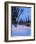 Houses of Parliament and South Bank in Winter, London, England, United Kingdom, Europe-Stuart Black-Framed Photographic Print