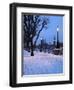 Houses of Parliament and South Bank in Winter, London, England, United Kingdom, Europe-Stuart Black-Framed Photographic Print