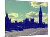 Houses of Parliament and Westminster Bridge - Big Ben - City of London - England - United Kingdom-Philippe Hugonnard-Mounted Photographic Print