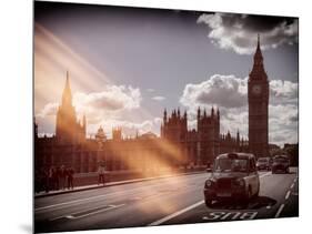 Houses of Parliament and Westminster Bridge - Big Ben - City of London - England - United Kingdom-Philippe Hugonnard-Mounted Photographic Print