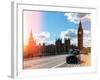 Houses of Parliament and Westminster Bridge - Big Ben - City of London - England - United Kingdom-Philippe Hugonnard-Framed Photographic Print