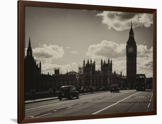 Houses of Parliament and Westminster Bridge - Big Ben - City of London - England - United Kingdom-Philippe Hugonnard-Framed Photographic Print