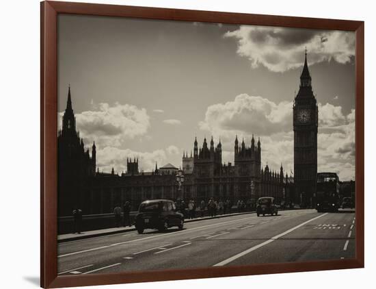 Houses of Parliament and Westminster Bridge - Big Ben - City of London - England - United Kingdom-Philippe Hugonnard-Framed Photographic Print