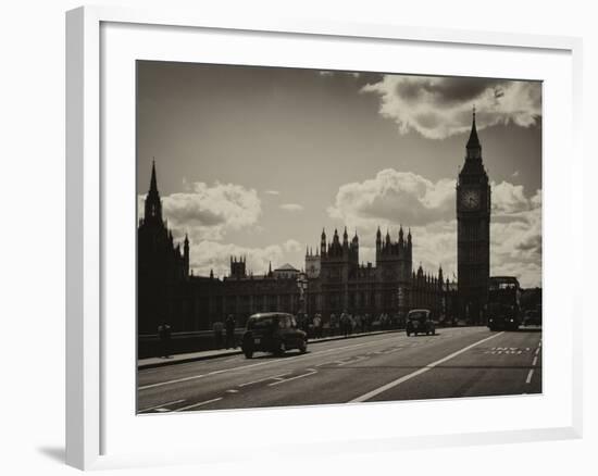 Houses of Parliament and Westminster Bridge - Big Ben - City of London - England - United Kingdom-Philippe Hugonnard-Framed Photographic Print