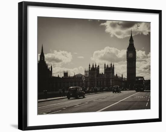 Houses of Parliament and Westminster Bridge - Big Ben - City of London - England - United Kingdom-Philippe Hugonnard-Framed Photographic Print