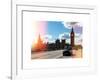 Houses of Parliament and Westminster Bridge - Big Ben - City of London - England - United Kingdom-Philippe Hugonnard-Framed Art Print