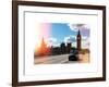 Houses of Parliament and Westminster Bridge - Big Ben - City of London - England - United Kingdom-Philippe Hugonnard-Framed Art Print