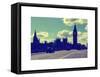 Houses of Parliament and Westminster Bridge - Big Ben - City of London - England - United Kingdom-Philippe Hugonnard-Framed Stretched Canvas