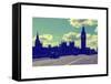 Houses of Parliament and Westminster Bridge - Big Ben - City of London - England - United Kingdom-Philippe Hugonnard-Framed Stretched Canvas