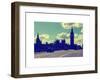 Houses of Parliament and Westminster Bridge - Big Ben - City of London - England - United Kingdom-Philippe Hugonnard-Framed Art Print