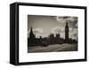 Houses of Parliament and Westminster Bridge - Big Ben - City of London - England - United Kingdom-Philippe Hugonnard-Framed Stretched Canvas