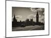 Houses of Parliament and Westminster Bridge - Big Ben - City of London - England - United Kingdom-Philippe Hugonnard-Mounted Art Print