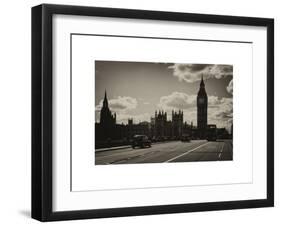 Houses of Parliament and Westminster Bridge - Big Ben - City of London - England - United Kingdom-Philippe Hugonnard-Framed Art Print