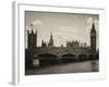 Houses of Parliament and Westminster Bridge - Big Ben - City of London - UK - England-Philippe Hugonnard-Framed Photographic Print