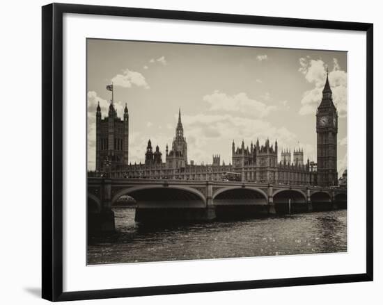 Houses of Parliament and Westminster Bridge - Big Ben - City of London - UK - England-Philippe Hugonnard-Framed Photographic Print