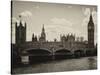 Houses of Parliament and Westminster Bridge - Big Ben - City of London - UK - England-Philippe Hugonnard-Stretched Canvas