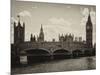 Houses of Parliament and Westminster Bridge - Big Ben - City of London - UK - England-Philippe Hugonnard-Mounted Photographic Print