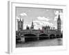 Houses of Parliament and Westminster Bridge - Big Ben - City of London - UK - England-Philippe Hugonnard-Framed Photographic Print