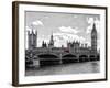 Houses of Parliament and Westminster Bridge - Big Ben - City of London - UK - England-Philippe Hugonnard-Framed Photographic Print