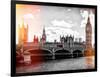 Houses of Parliament and Westminster Bridge - Big Ben - City of London - UK - England-Philippe Hugonnard-Framed Photographic Print