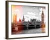 Houses of Parliament and Westminster Bridge - Big Ben - City of London - UK - England-Philippe Hugonnard-Framed Photographic Print