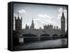 Houses of Parliament and Westminster Bridge - Big Ben - City of London - UK - England-Philippe Hugonnard-Framed Stretched Canvas