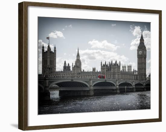 Houses of Parliament and Westminster Bridge - Big Ben - City of London - UK - England-Philippe Hugonnard-Framed Photographic Print