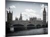 Houses of Parliament and Westminster Bridge - Big Ben - City of London - UK - England-Philippe Hugonnard-Mounted Photographic Print
