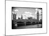 Houses of Parliament and Westminster Bridge - Big Ben - City of London - UK - England-Philippe Hugonnard-Mounted Photographic Print