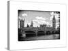 Houses of Parliament and Westminster Bridge - Big Ben - City of London - UK - England-Philippe Hugonnard-Stretched Canvas