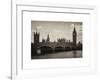 Houses of Parliament and Westminster Bridge - Big Ben - City of London - UK - England-Philippe Hugonnard-Framed Art Print