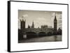 Houses of Parliament and Westminster Bridge - Big Ben - City of London - UK - England-Philippe Hugonnard-Framed Stretched Canvas