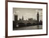 Houses of Parliament and Westminster Bridge - Big Ben - City of London - UK - England-Philippe Hugonnard-Framed Art Print