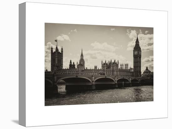 Houses of Parliament and Westminster Bridge - Big Ben - City of London - UK - England-Philippe Hugonnard-Stretched Canvas