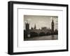 Houses of Parliament and Westminster Bridge - Big Ben - City of London - UK - England-Philippe Hugonnard-Framed Art Print