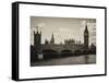 Houses of Parliament and Westminster Bridge - Big Ben - City of London - UK - England-Philippe Hugonnard-Framed Stretched Canvas