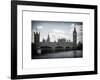 Houses of Parliament and Westminster Bridge - Big Ben - City of London - UK - England-Philippe Hugonnard-Framed Art Print