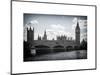 Houses of Parliament and Westminster Bridge - Big Ben - City of London - UK - England-Philippe Hugonnard-Mounted Art Print