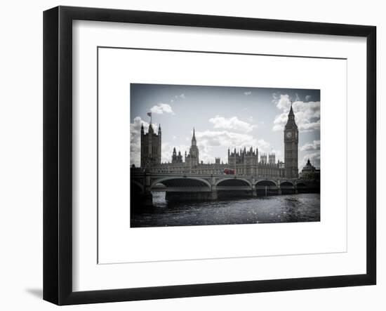 Houses of Parliament and Westminster Bridge - Big Ben - City of London - UK - England-Philippe Hugonnard-Framed Art Print