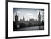 Houses of Parliament and Westminster Bridge - Big Ben - City of London - UK - England-Philippe Hugonnard-Framed Art Print