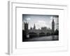 Houses of Parliament and Westminster Bridge - Big Ben - City of London - UK - England-Philippe Hugonnard-Framed Art Print