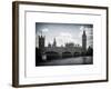 Houses of Parliament and Westminster Bridge - Big Ben - City of London - UK - England-Philippe Hugonnard-Framed Art Print