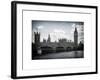 Houses of Parliament and Westminster Bridge - Big Ben - City of London - UK - England-Philippe Hugonnard-Framed Art Print