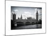 Houses of Parliament and Westminster Bridge - Big Ben - City of London - UK - England-Philippe Hugonnard-Mounted Art Print